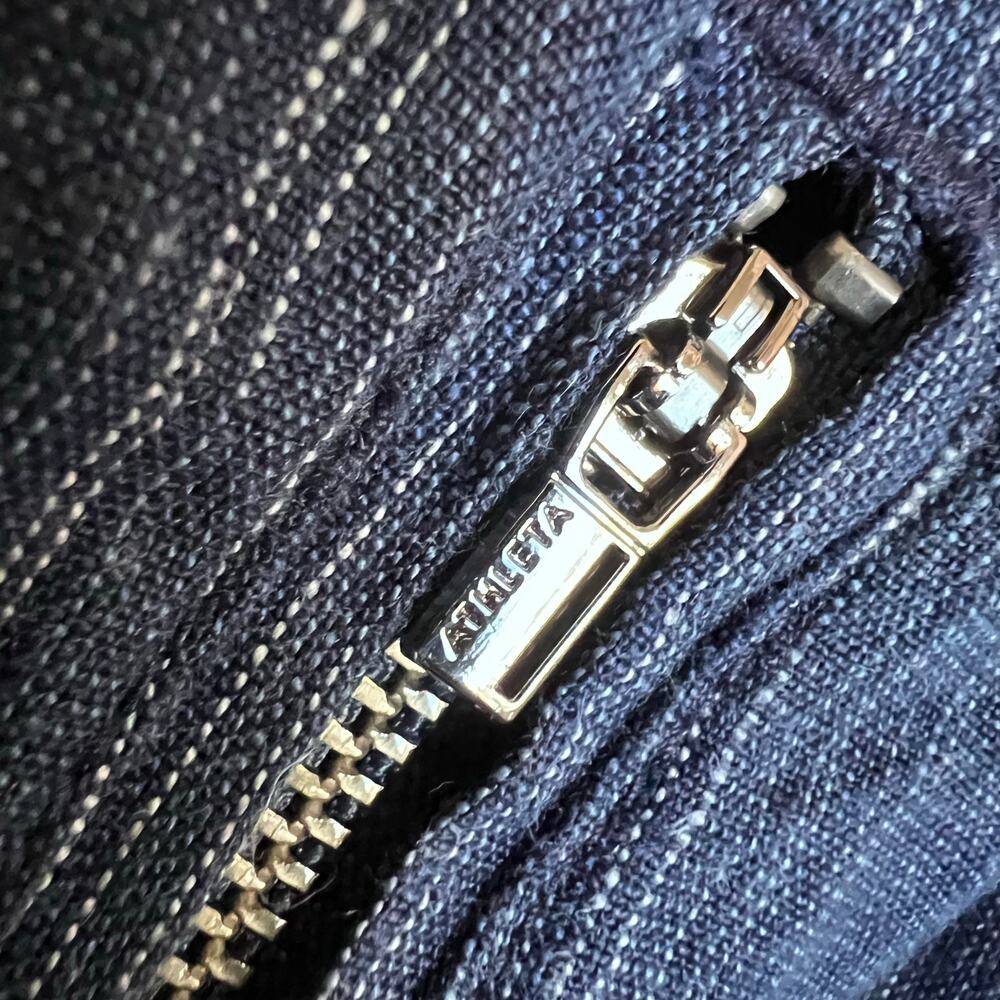 ATHLETA the Cabo Linen Textured Wide Leg Pant in Blue 100% Linen Women's Size 0 - Picture 13 of 15